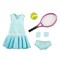 Одежда для тенниса с аксессуарами для куклы Луна Kruselings, 23 см - фото 6835
