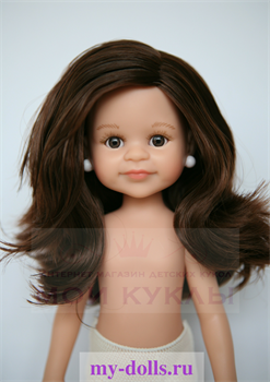 Кукла Клео б/о, 32 см (каштановые волнистые волосы, без челки, боковой пробор, глаза карие), Паола Рейна - фото 6860