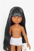 Кукла Нора европейка б/о, 32 см (прямые волосы, челкa, глаза карие, пробор по центру), Паола Рейна