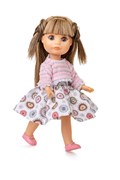 Кукла Люси, блондинка в платье с розовой кофтой, 22 см, Berjuan