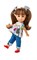 Кукла Люси, шатенка с хвостиками, в тунике с капри, 22 см, Berjuan - фото 7477